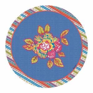 NEW LISA CORTI english rose placemat - set of 2 in glicine